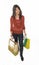 Woman with shopping bags