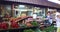 Woman is shopping in the city food market