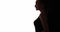 woman silhouette female empowerment profile happy