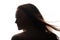 Woman silhouette freedom tranquility peaceful lady