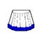 woman skirt fashion game pixel art vector illustration