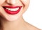 Woman smile closeup