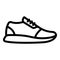 Woman sneakers icon, outline style