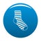 Woman sock icon blue