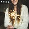 Woman Sparkler Celebration Happiness Firework Concept