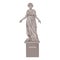 Woman statue, landmark, museum piece, antique sculpture, Greek monument, girl in draped fabric. Stone man. Vector