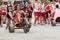 Woman Steers Adult Big Wheel In Atlanta Field Day Race