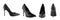 Woman stiletto high heel shoes isolated