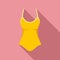 Woman swimwear icon, flat style