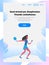 Woman tennis player cartoon character sportswoman activities isolated healthy lifestyle concept full length vertical