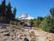 Woman on the Tilly Jane Trail on Mount Hood, Oregon.