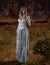 Woman in torn dress 3D,CG