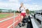 Woman at Track