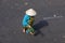 Woman with traditional Vietnamese hat