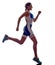 Woman triathlon ironman runner running athlete