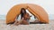 Woman with Ukulele Beach Summer Holiday Vacation