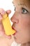 Woman Using Asthma Inhaler 2