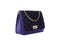 Woman velvet bag isolated white