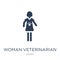 Woman Veterinarian icon. Trendy flat vector Woman Veterinarian i