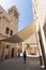 Woman walking in Al Fahidi Historical region in Dubai, United Arab Emirates