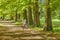 Woman Walking at Nature Path