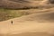 Woman Walks Across the Vast Sand Dunes in Great Sand Dunes