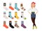 Woman warm and casual socks collection
