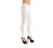 Woman wear white blank leggings mockup, isolated, clipping path