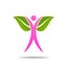 Woman wellness logo, beautiful spa design