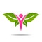 Woman wellness logo, beautiful spa design
