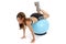 Woman Working Out On Exercise Ball 5