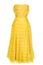 Woman yellow dress