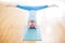 Woman In Yoga Headstand