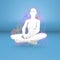 Woman yoga meditation concentration aura