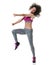 Woman zumba dancer dancing fitness exercises