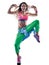woman zumba dancers dancing fitness exercising excercises isolat