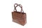 Womanish Brown Crocodile Leather Handbag.