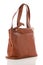 Womanish brown leather bag