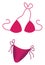 Womans swimsuit, illustration, vector