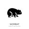 wombat icon in trendy design style. wombat icon isolated on white background. wombat vector icon simple and modern flat symbol for