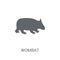 Wombat icon. Trendy Wombat logo concept on white background from