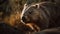 Wombat Pair in Majestic Mountain Landscape