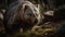 Wombat Pair in Majestic Mountain Landscape