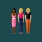 Women appearance icons. people flat icons collection