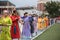 Women Archer competition in Naadam festival