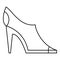 Women autumn shoes icon, outline style