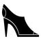 Women autumn shoes icon, simple style