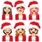 Women Avatar Santa Claus Hat