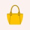 Women bag. Fashion flat handbag, elegant tote shopper purse, cartoon stylish female accessories. Vector illustration