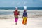 Women at the beach, Zanzibar island, Tanzania